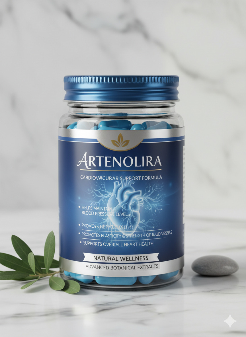 Artenolira dietary supplement bottle packaging